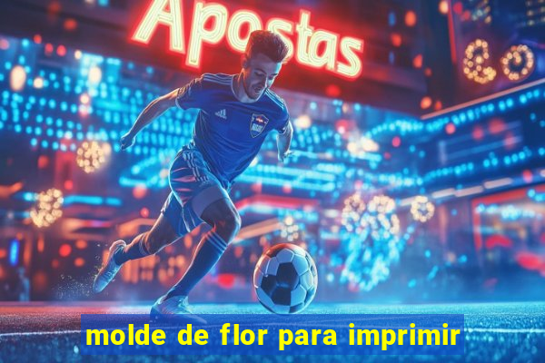 molde de flor para imprimir